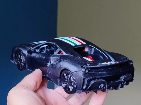 Ferrari 488 Pista 3D Print Model