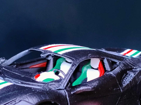 Ferrari 488 Pista 3D Print Model