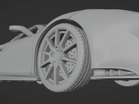 Ferrari 488 Pista 3D Print Model