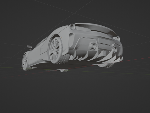 Ferrari 488 Pista 3D 프린트 모델