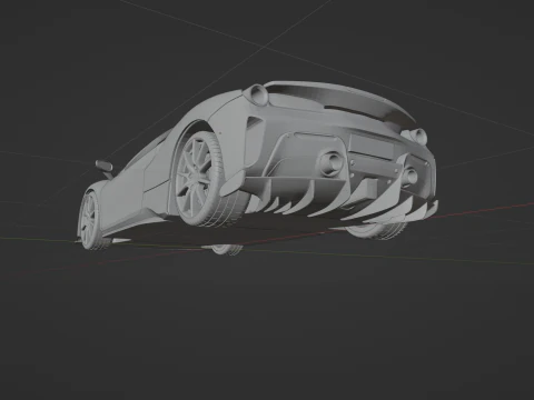 Ferrari 488 Pista 3D Print Model