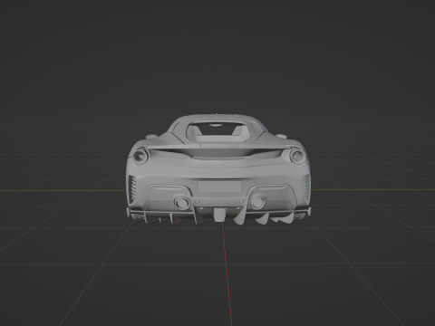 Ferrari 488 Pista 3D 프린트 모델