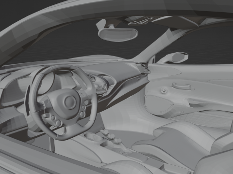 Ferrari 488 Pista 3D 프린트 모델