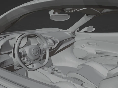 Ferrari 488 Pista 3D Print Model