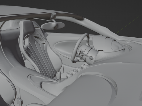 Bugatti Chiron Pur Sport Modelo de Impressão 3D