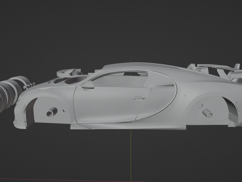 Bugatti Chiron Pur Sport Modelo de Impressão 3D
