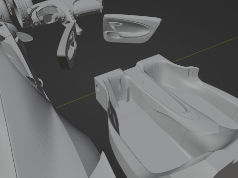 Bugatti Chiron Pur Sport Modelo de Impressão 3D