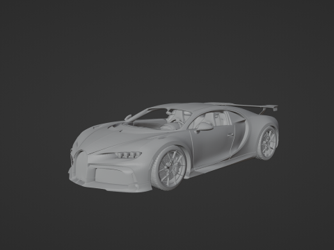 Bugatti Chiron Pur Sport 3D Print Model