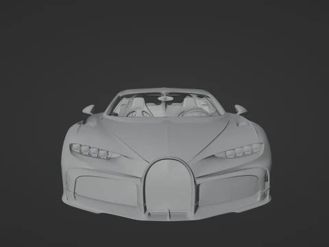 Bugatti Chiron Pur Sport 3D Print Model