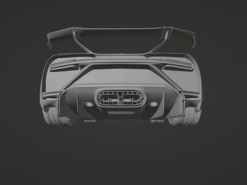 Bugatti Chiron Pur Sport 3D Print Model
