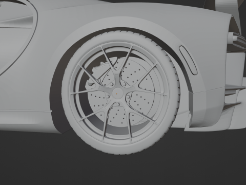 Bugatti Chiron Pur Sport Modelo de Impressão 3D