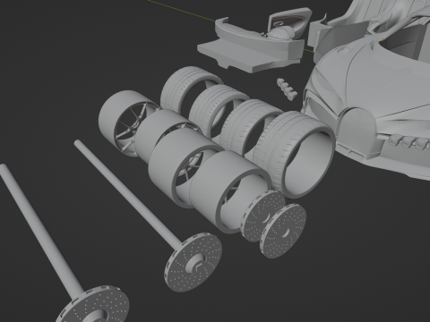 Bugatti Chiron Pur Sport Modelo de Impressão 3D
