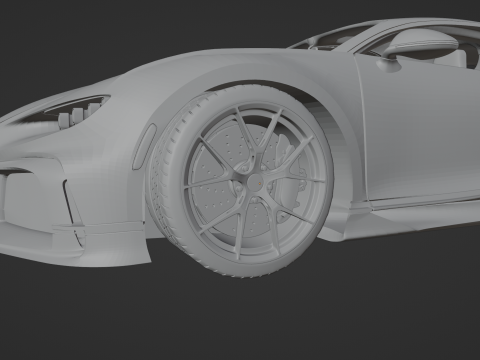 Bugatti Chiron Pur Sport Modelo de Impressão 3D