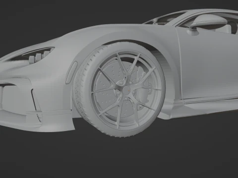 Bugatti Chiron Pur Sport 3D Print Model