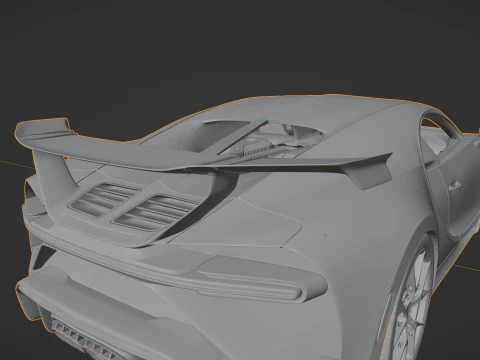 Bugatti Chiron Pur Sport 3D Print Model