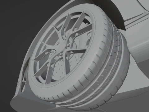 Bugatti Chiron Pur Sport 3D Print Model