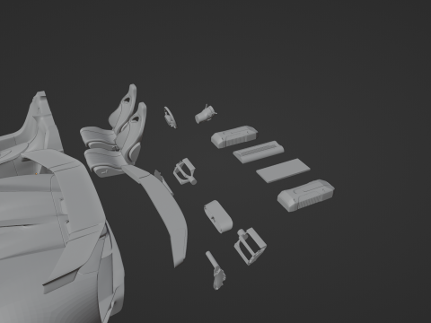 Bugatti Chiron Pur Sport Modelo de Impressão 3D