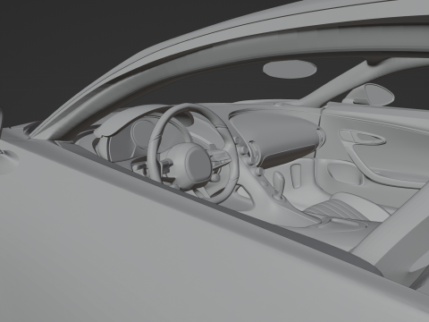 Bugatti Chiron Pur Sport Modelo de Impressão 3D