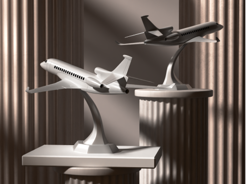 Dassault Falcon 8x for 3D Printing 3D प्रिंट मॉडल