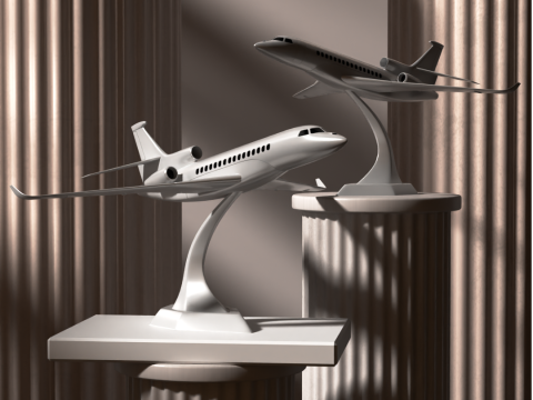 Dassault Falcon 8x for 3D Printing 3D प्रिंट मॉडल