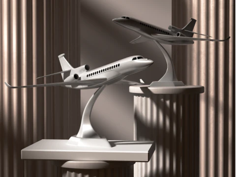 Dassault Falcon 8x for 3D Printing 3D Print Model