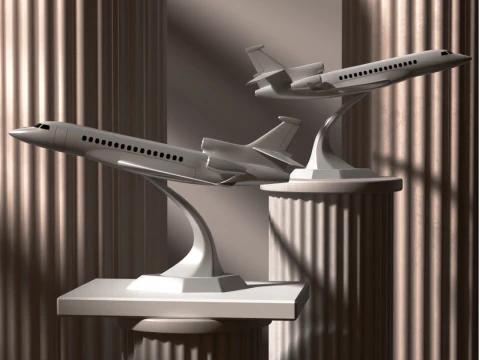 Dassault Falcon 8x for 3D Printing 3D Print Model