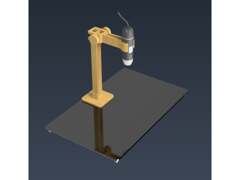 Digital Microscope Stand Modèles 3D en vedette