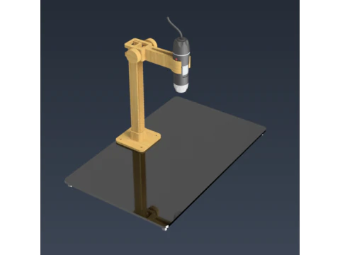 Digital Microscope Stand 3D Print Model