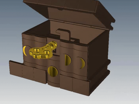 Secret Box 3D Print Model