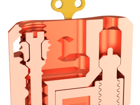 Puzzle Box Print in Place 3D Print Model