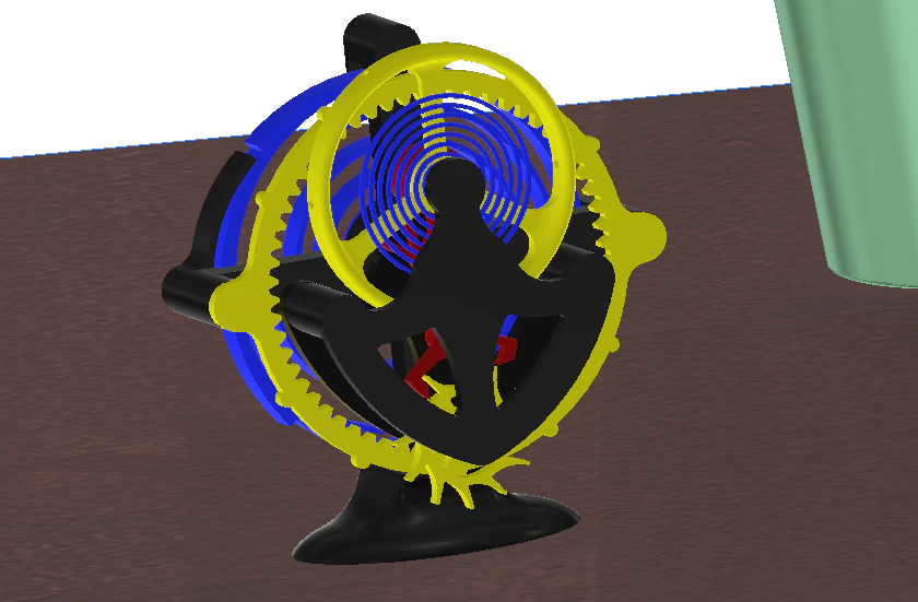 Tourbillon 3D Print Model .c4d .max .obj .3ds .fbx .stl .blend