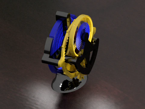 Tourbillon 3D Print Model