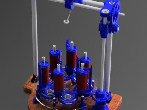 Braiding Machine 3D प्रिंट मॉडल