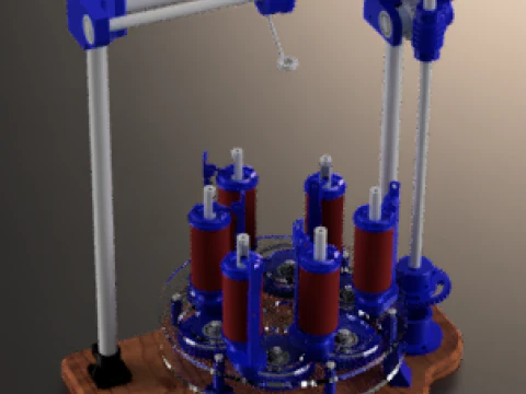 Braiding Machine 3D Print Model
