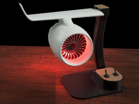 USB Desktop Turbofan 3D-Druckmodell