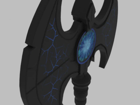 Machado de batalha Modelo 3D