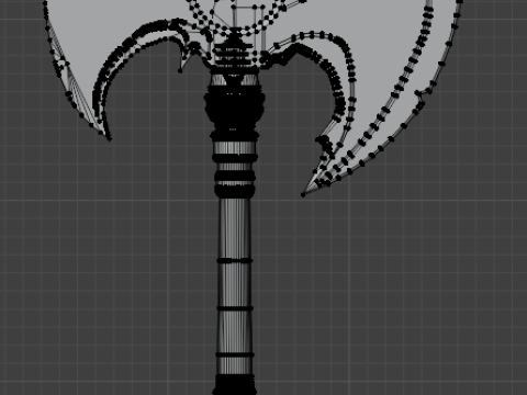 Battle axe 3D Model