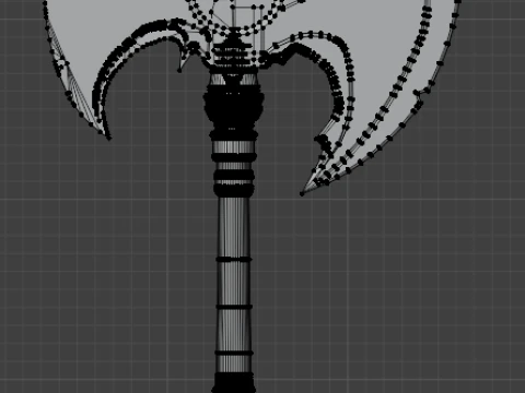 Battle axe 3D Model