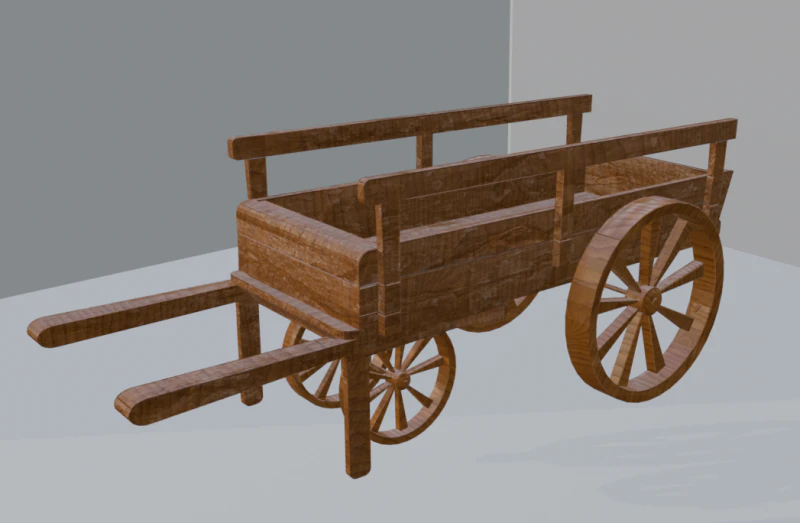 Carruagem de Cavalos Modelo 3D .c4d .max .obj .3ds .fbx .stl .blend