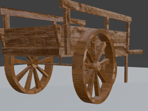 Horse Carriage 3D मॉडल
