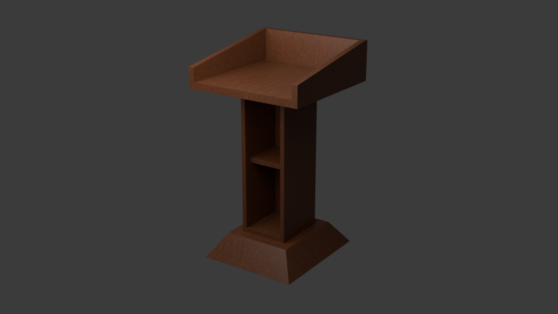 Podium 3D 模型 .c4d .max .obj .3ds .fbx .stl .blend 