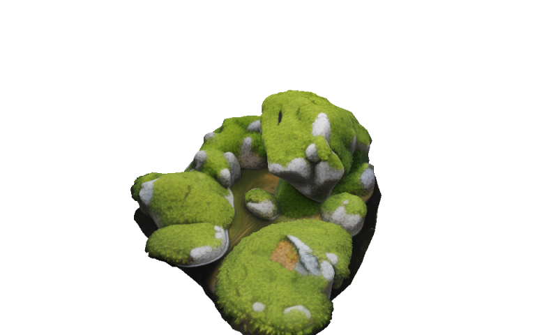 Emerald Stream Rocks Modèle 3D .c4d .max .obj .3ds .fbx .stl .blend