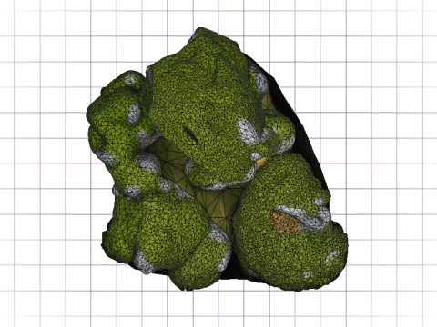 Emerald Stream Rocks 3D Model