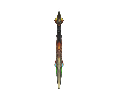 Arcane Dragon Staff 3D Model