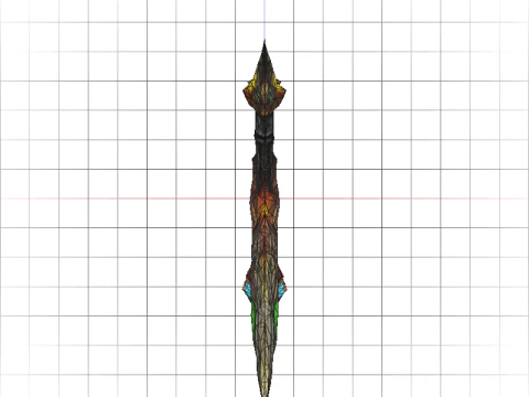 Arcane Dragon Staff 3D Model