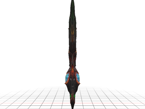 Arcane Dragon Staff 3D Model