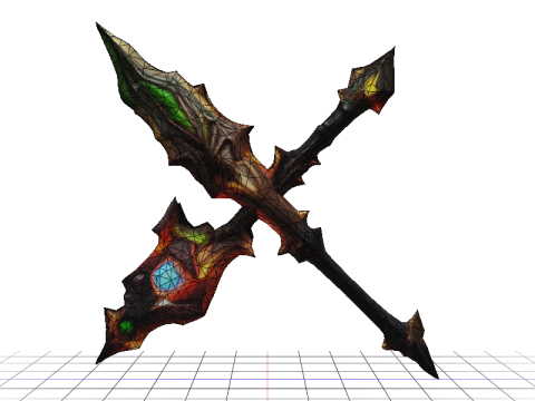 Arcane Dragon Staff 3D Model