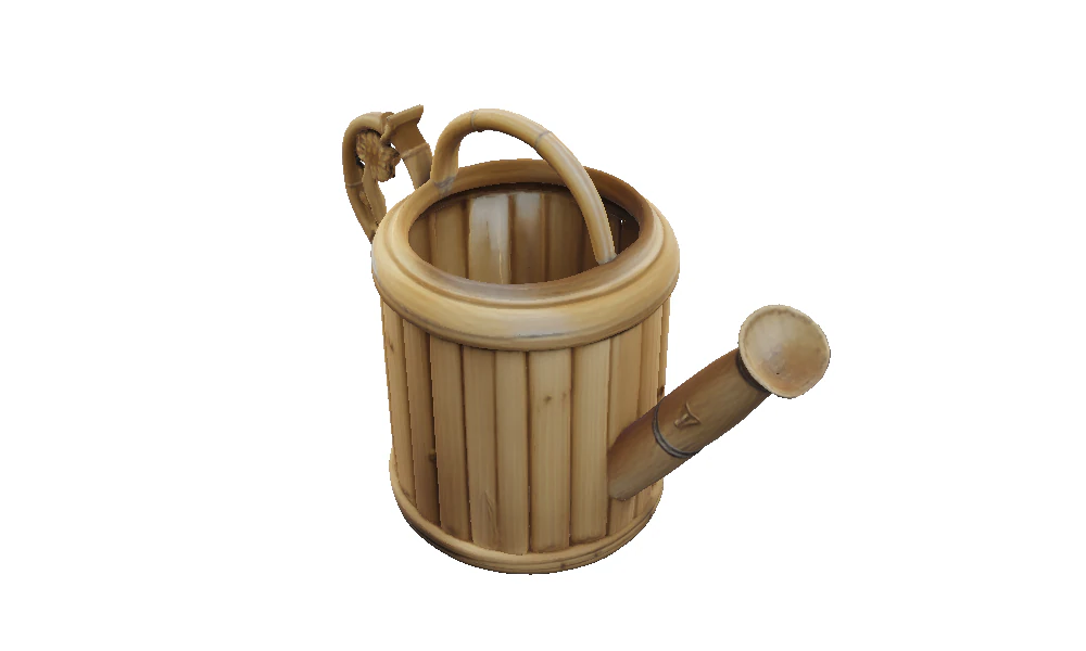 Gothic Bamboo Watering Can 3D Model .c4d .max .obj .3ds .fbx .stl .blend