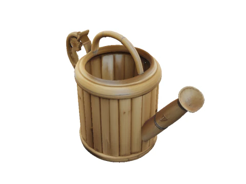 Gothic Bamboo Watering Can 3D Model