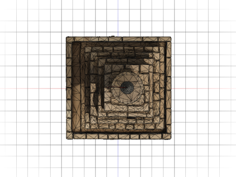 Brick Ziggurat 3D 모델